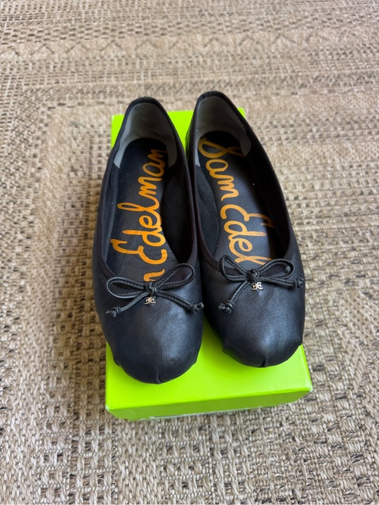 Sam Edelman Shoes - SOLD - Sam Edelman Zooey Black Leather Bow Ballet Flats